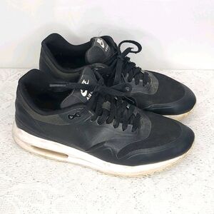 Nike Air Max Lunarlon black basketball running athletic shoes sz 9